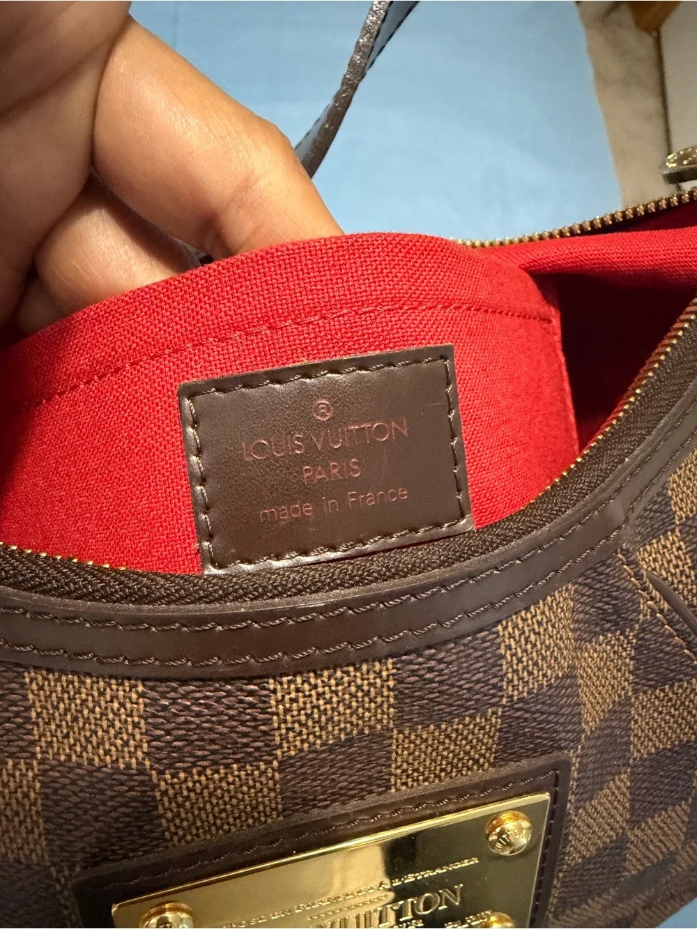 Louis Vuitton Brown Damier Ebene GM Thames Shoulder Bag